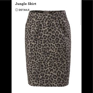 NWOT CABI Jungle Skirt, size 8